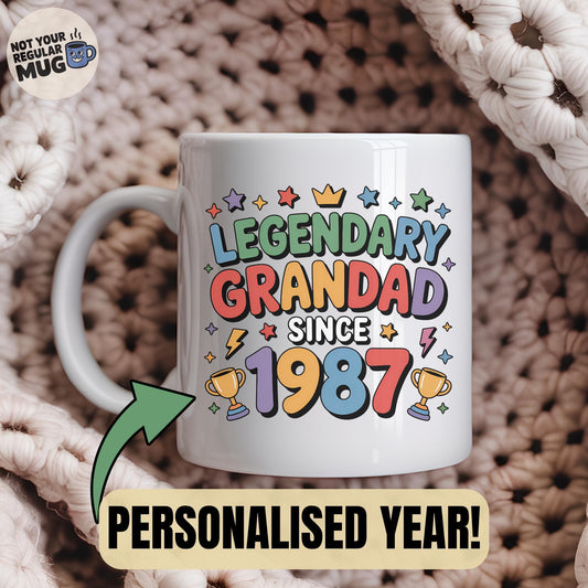 Legendary Grandad Since 'Year' Mug