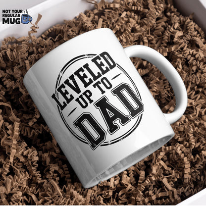 Leveled Up to Dad Mug