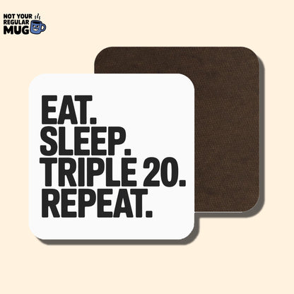 Eat Sleep Triple 20 Repeat Darts Mug