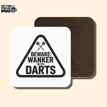 Beware Wanker With Darts Mug