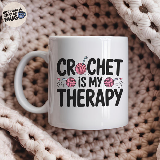 Crochet Is My Therapy Mug
