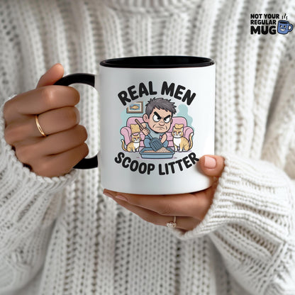 Real Men Scoop Litter Cat Mug