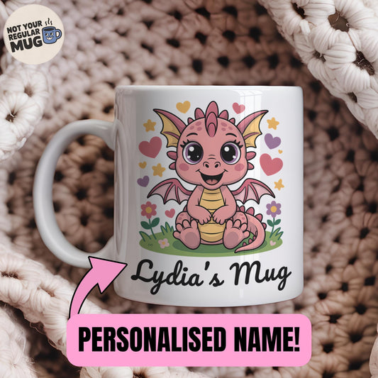 Custom Girl Dragon Mug