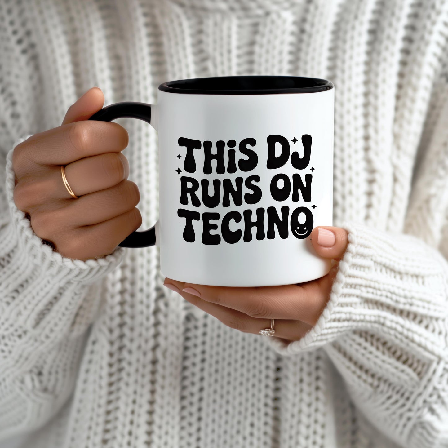This DJ Runs On Techno Mug
