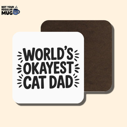 World’s Okayest Cat Dad Mug