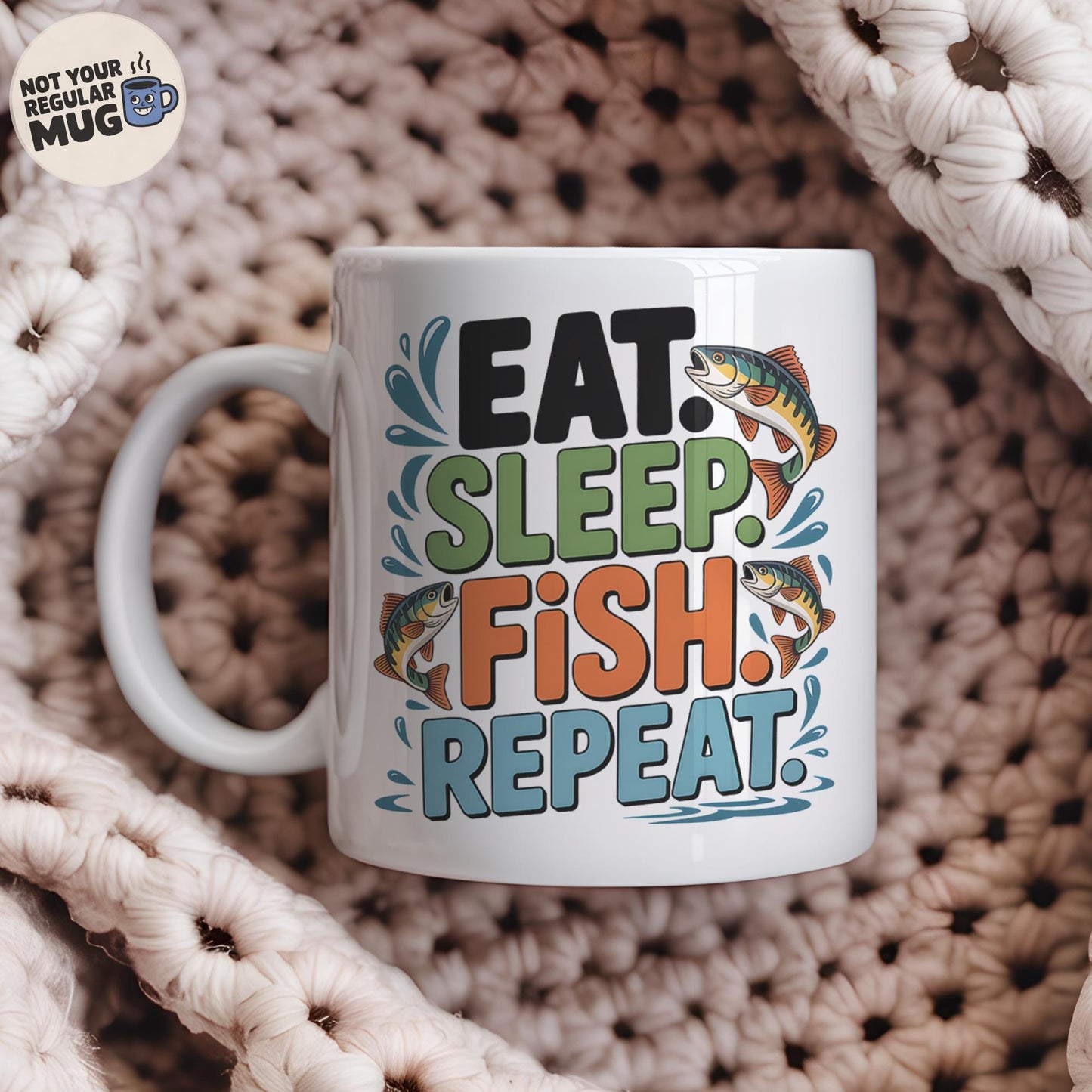 Eat Sleep Fish Repeat Fishing Mug