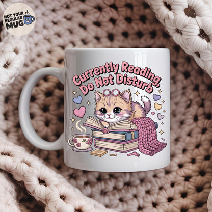 Currently Reading Do Not Disturb Book Lover Mug