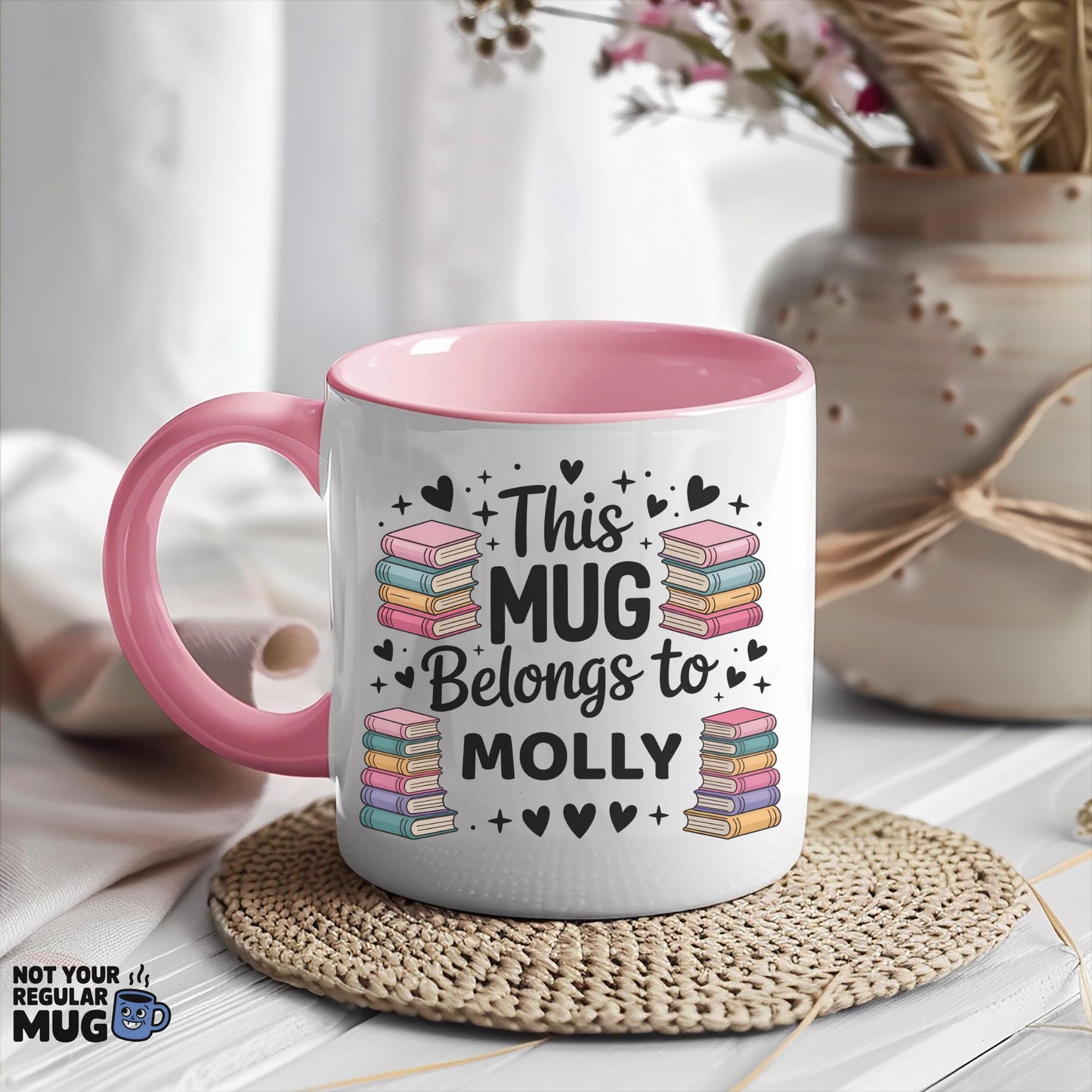 Personalised My Weekend Is Booked Book Lover Mug