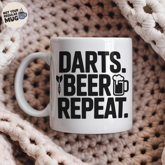 Darts Beer Repeat Mug