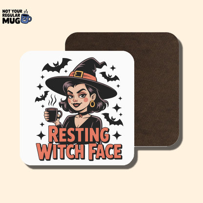 Resting Witch Face Halloween Mug