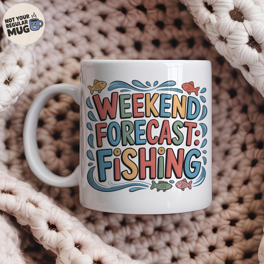 Weekend Forecast Fishing Mug