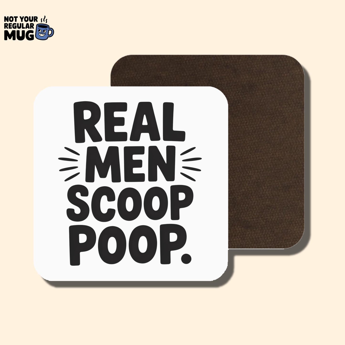 Real Men Scoop Poop Cat Dad Mug