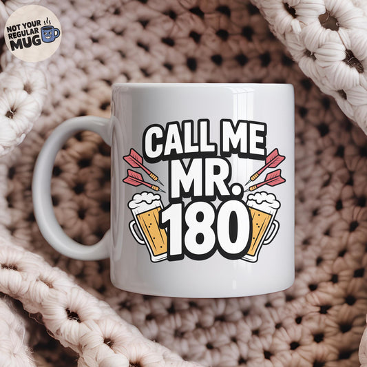 Call Me Mr. 180 Darts Mug