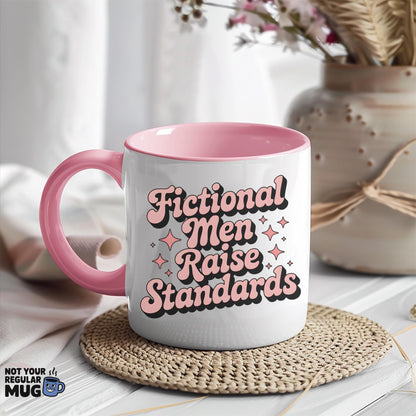 Fictional Men Raise Standards Book Lover Mug
