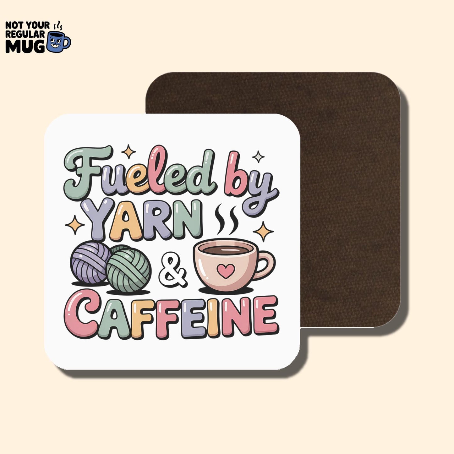 Fueled by Yarn and Caffeine Crochet Mug