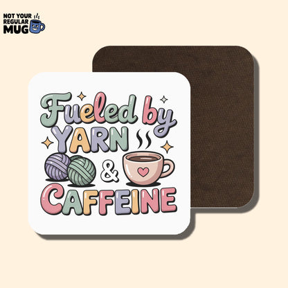 Fueled by Yarn and Caffeine Crochet Mug