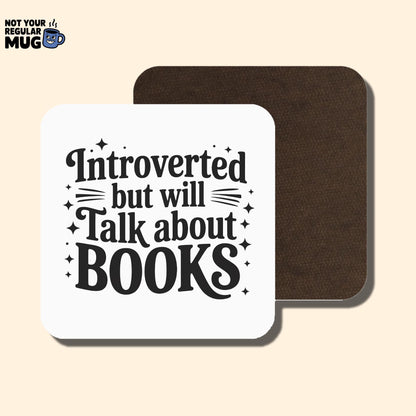 Introverted But Will Talk About Books Book Lover Mug